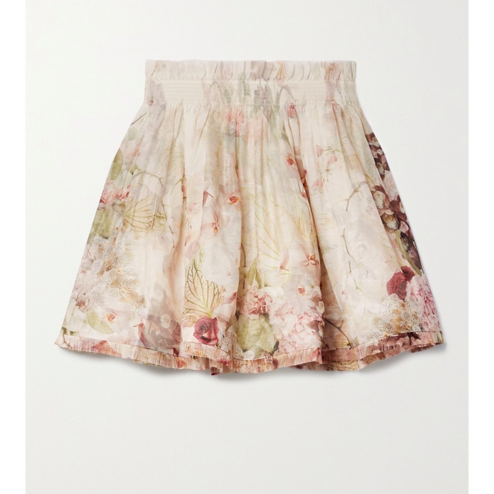 Zimermann Floral Skirt